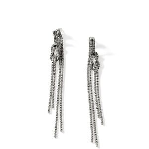 John Hardy Silver Knot Dangle Earrings